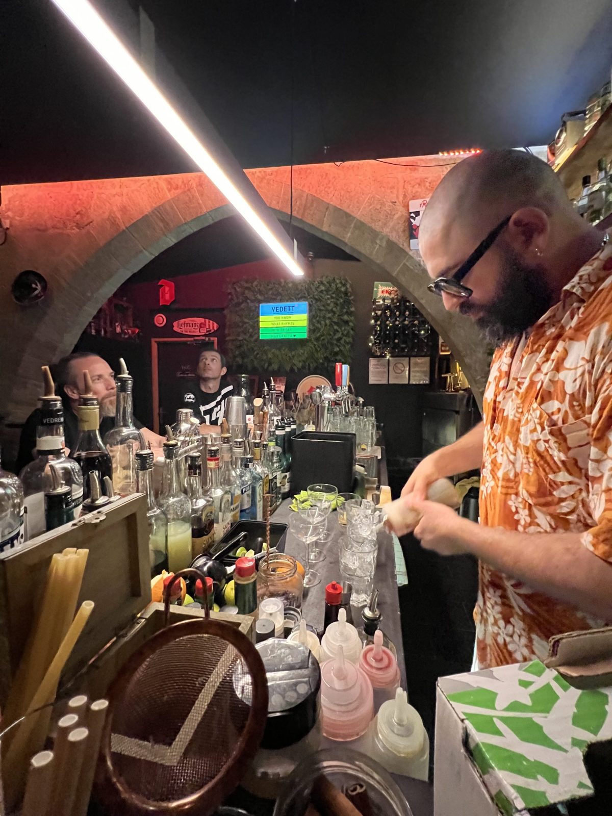 A little pub hidden away in Montpellier's centuries-old streets