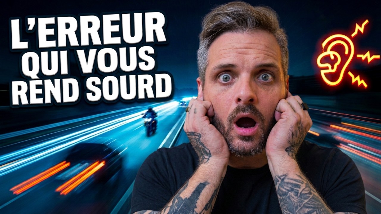 Danger audition moto bruit du vent protection auditive